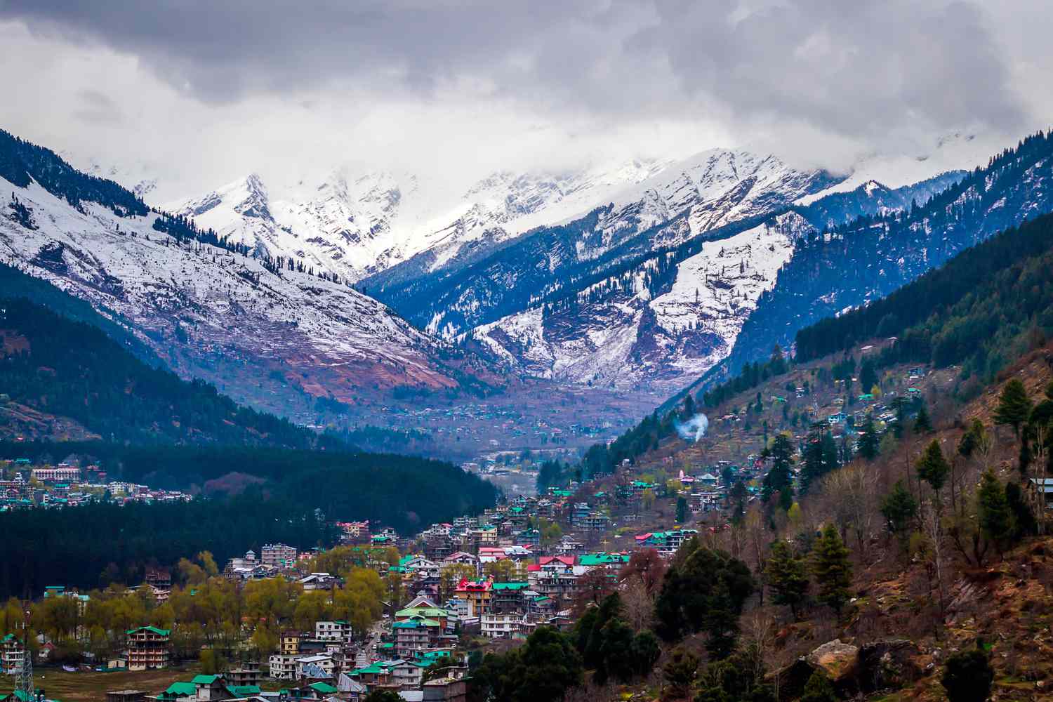 Home Manali mountain scenery